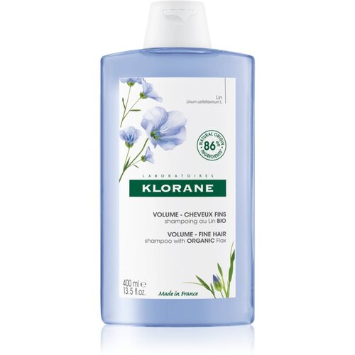 Klorane organic flax volume &amp;scaron;ampon za tanke lase 400 ml za ženske Slike
