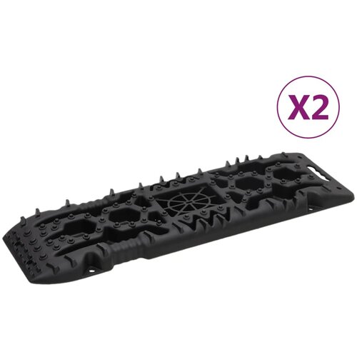 vidaXL Plošča za boljši oprijem 2 kosa črne barve 107x31x7 cm najlon Cene