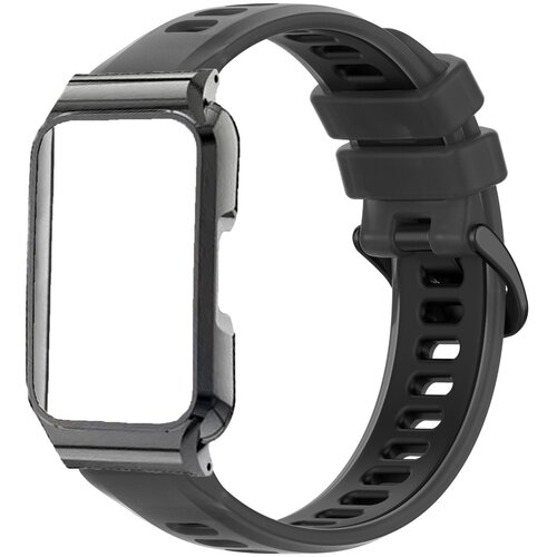 INF Zamenjava/kompatibilni del &ndash; Huawei Band 11 silikonski pas z okvirjem Black, (5000286187) Cene