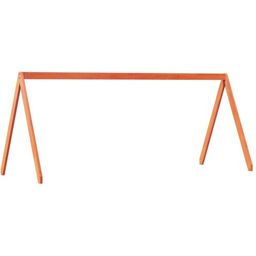 VidaXL krov za dječji krevet vo&amp;scaron;tano smeđi 199 x 80,5 x 88 cm borovina Slike