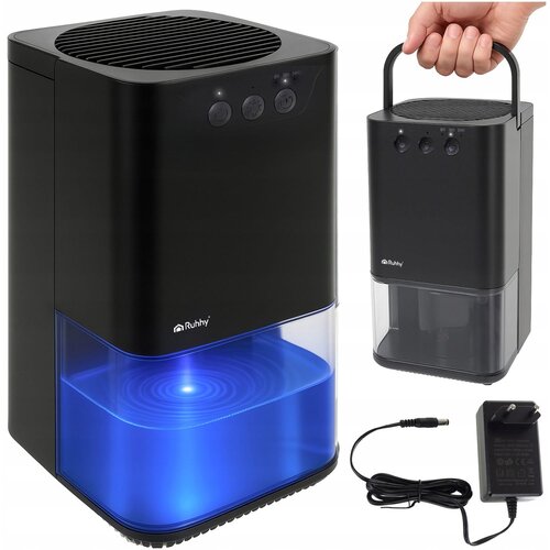  LED RGB 36W razvlaževalec in absorber vlage 1400ml črn Cene