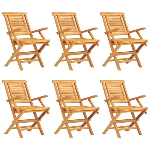  7-dijelni vrtni blagovaonski set od masivne tikovine Smeđa 180 cm table length Slike