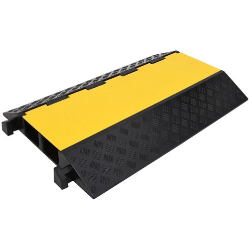 vidaXL Pohodna zaščita za kable s 5 kanali 90 cm guma Cene