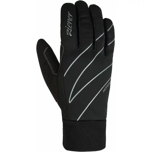 Ziener UNICA W Ženske rukavice za skijaško trčanje, crna, veličina
