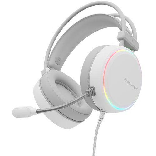 Genesis Neon 613 Headset Wired Head-band Gaming USB Type-A White Slike