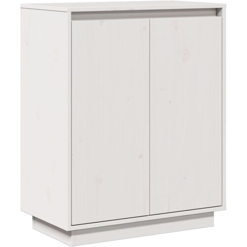  Komoda bijela 60 x 34 x 75 cm od masivne borovine Slike