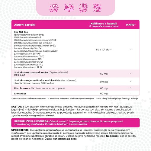Kaltex onabiotic: ženski probiotik za urotrakt, creva i vaginalnu ravnotežu Slike
