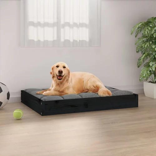  krevet za pse crna 71,5x54x9 cm od masivne borovine