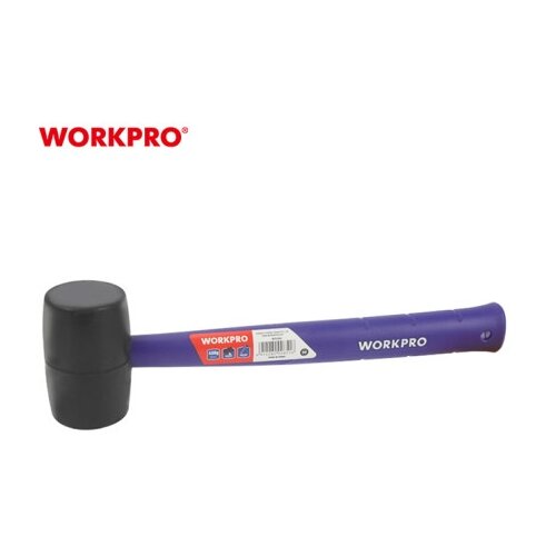 WorkPro wp241041 Čekić gumeni (CRNI) sa plastičnom dr&amp;scaron;kom, 450g ( WP241041 ) Slike
