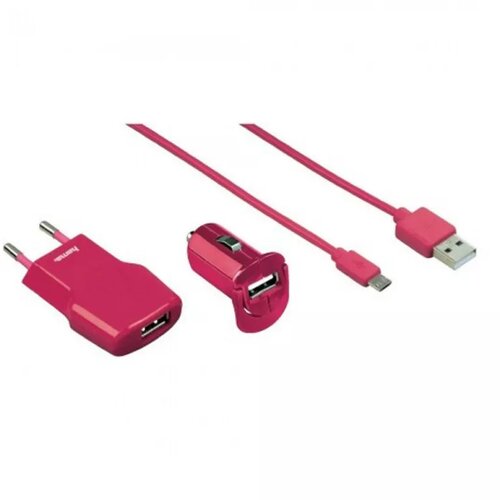 Hama outlet charging set picco ladeset pink Slike