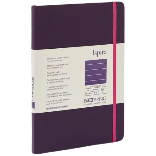  Ispira, notes maki povez, 96 lista, Fabriano, odaberite motiv A5 Dikto Ljubičasta Cene