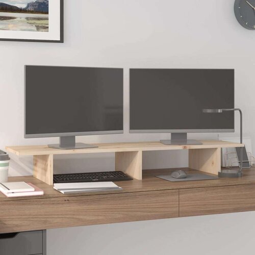  Za monitor 100x27x15 cm od masivne borovine Slike