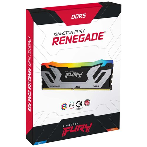 Kingston cudimm DDR5 24GB 8400MT/s KF584CU40RSA-24 fury renegade rgb xmp Slike