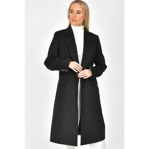 Dewberry Z6628 WOMEN'S COAT-BLACK Cene