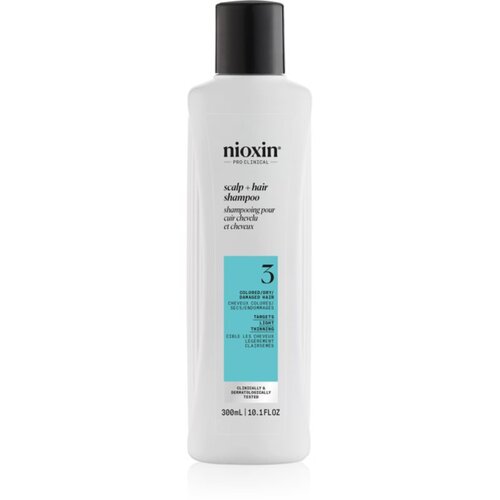 Nioxin System 3 Scalp + Hair Shampoo čistilni šampon za barvane redke lase 300 ml Cene