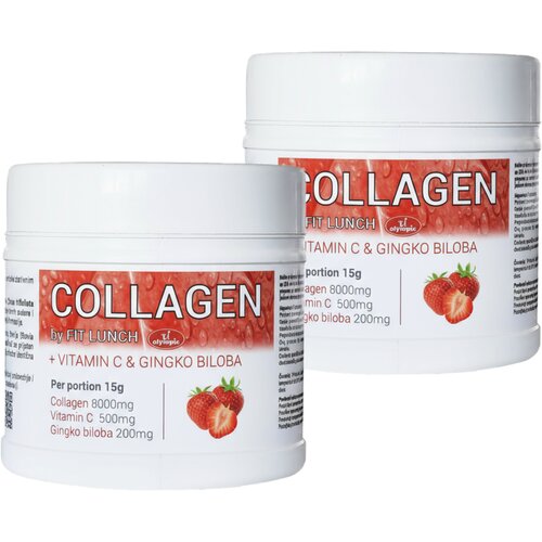 Olympic Kolagen + Vitamin C&amp;amp;Gingko Biloba Jagode 450g, 2 komada Slike