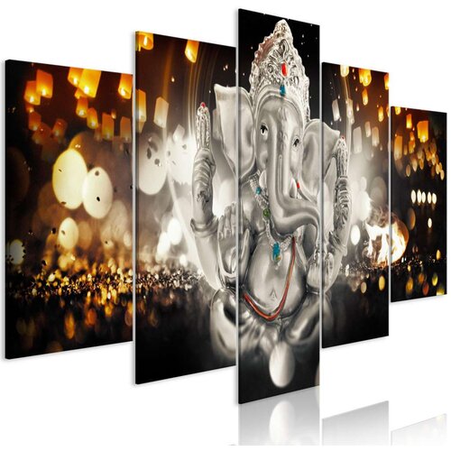  Slika - Buddha's Philosophy (5 Parts) Silver Wide 200x100 Cijene