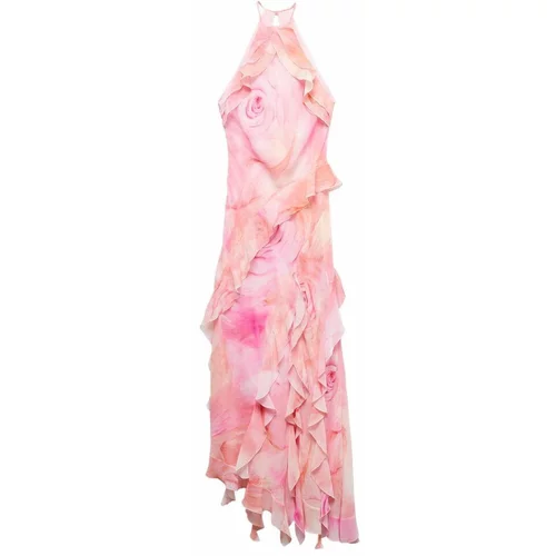 Mango Poletna obleka 'Iris' marelica / roza / pegasto roza