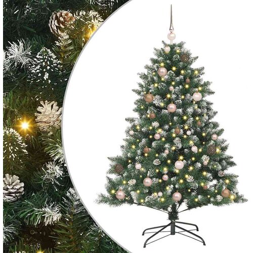  Umjetnobožićnodrvce S LED lampica Zelena 150cm PVC Slike