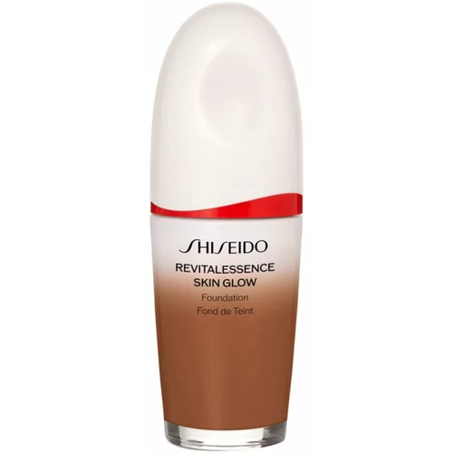 Shiseido Revitalessence Skin Glow Foundation lahki tekoči puder s posvetlitvenim učinkom SPF 30 odtenek Copper 30 ml