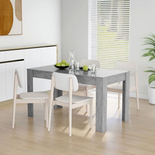 VidaXL Jedilna miza betonsko siva 140x74,5x76 cm iverna plo&amp;scaron;ča, (20711142) Slike