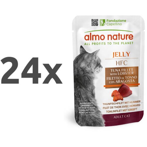 Almo Nature HFC Jelly vrečka - tunin file in jastog - 55 g 24 x 55 g Cene