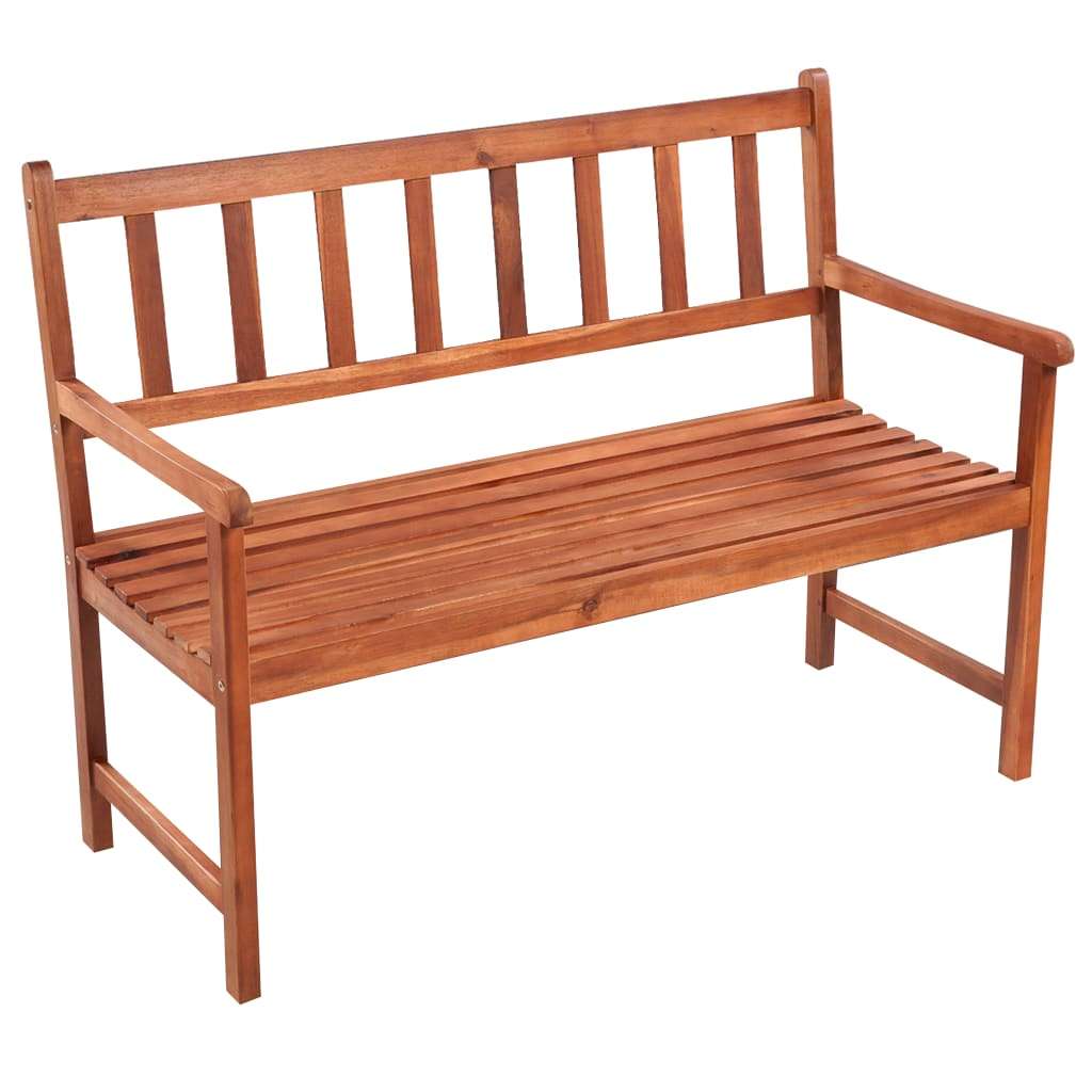  Klupa s jastukom 120 cm od masivnog bagremovog drva Slike