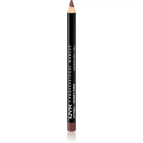 NYX Professional Makeup Slim Lip Pencil natančni svinčnik za ustnice odtenek 809 Mahogany 1 g