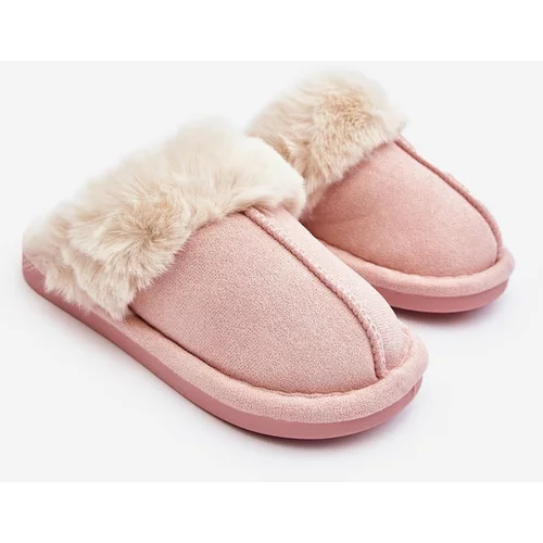 Kesi Pink Befana children's slippers with fur