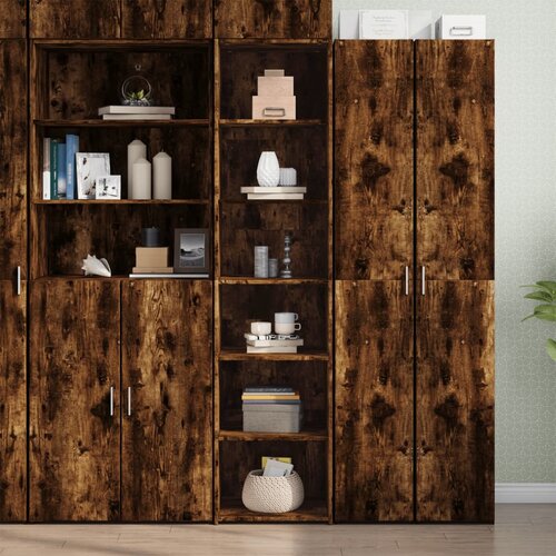  Visoka komoda boja hrasta 45x41x185cm od konstruiranog drva Cijene