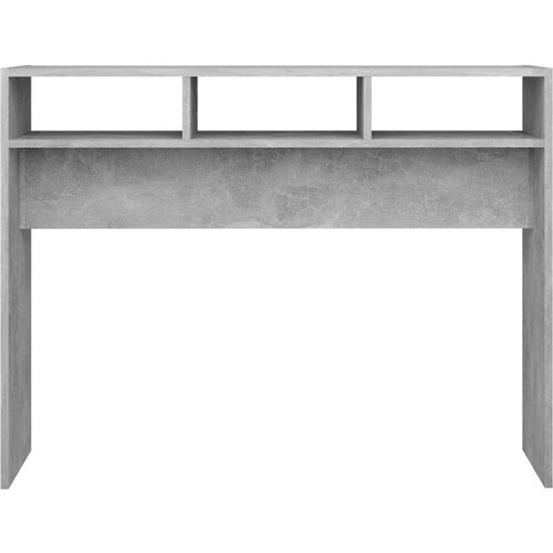  Konzolni stol siva boja betona 105 x 30 x 80 cm od iverice Slike