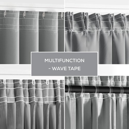 Restilo Siva zatamnjujuća/termo izolacijska zavjesa 140x245 cm Pleat &amp;ndash; Slike