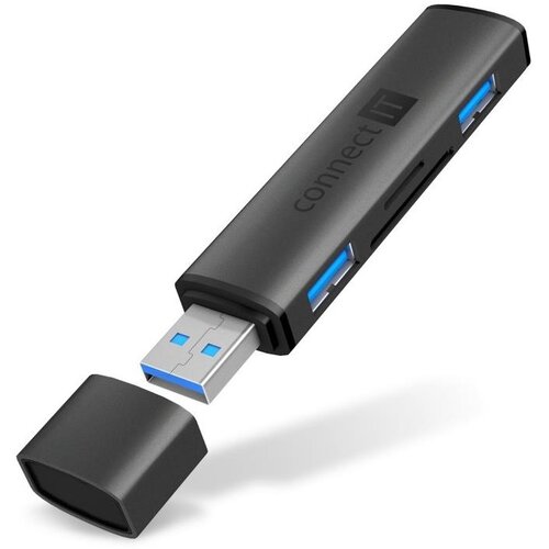 Connect IT CHU-4060-AN - USB-A hub sa čitačem memorijskih kartica 4u1 Cene