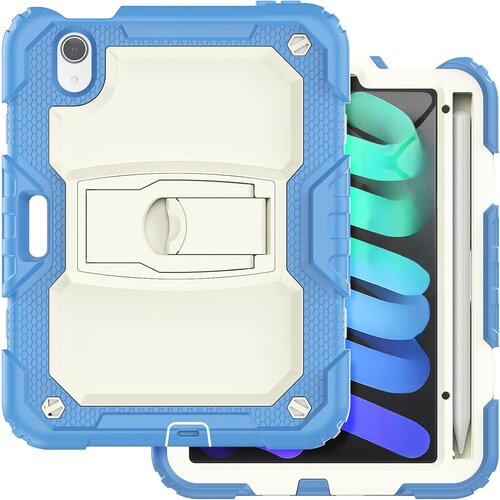 JTech Ohi&scaron;je za iPad Mini 6 8,3" s stojalom in naramnico Modro, (22025574) Cene
