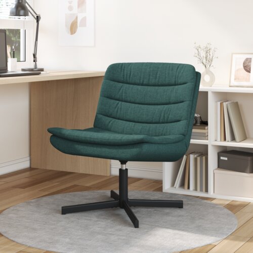  Vrtljiv stol Temno zelena 63 x 75 x 76 cm blago, (5000288980) Cene