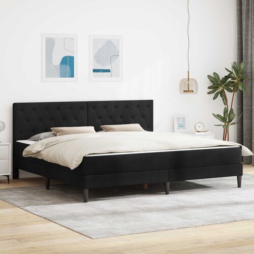  Okvir kreveta s madracem s uzglavljem Crna 180 x 200 cm Bar&scaron;un Cijene