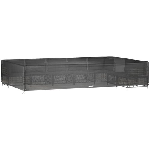  Navlaka za vrtni namje&amp;scaron;taj sa 16 u&amp;scaron;ica 325x205x60 cm pravokutna Slike