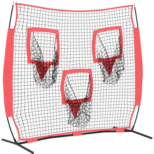  Mreža za vježbanje baseballa Crna 214,5 x 89,5 x 181 cm Slike