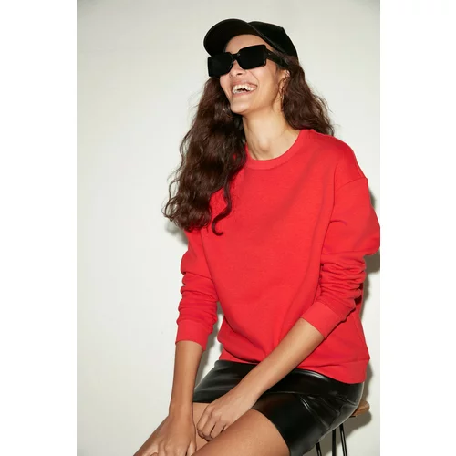 GRIMELANGE Susana Relaxed Oversize Red Sweatshir