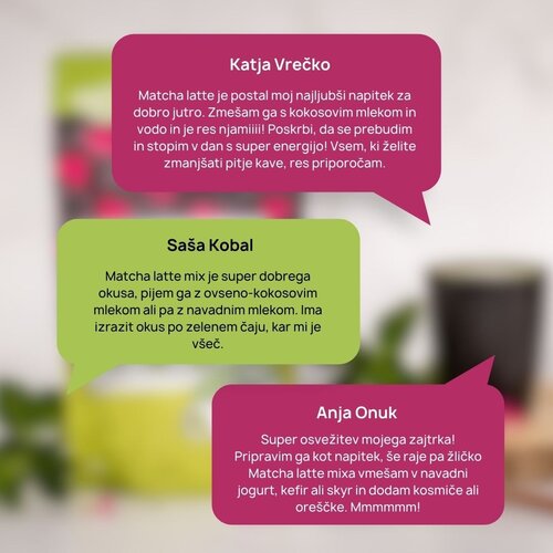 Malinca matcha latte mix 125g 3+1 gratis Cene