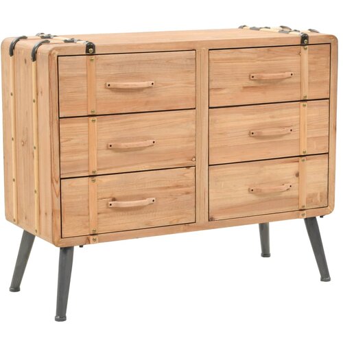 VidaXL Omarica s predali trden les jelke 91x35x73 cm Slike