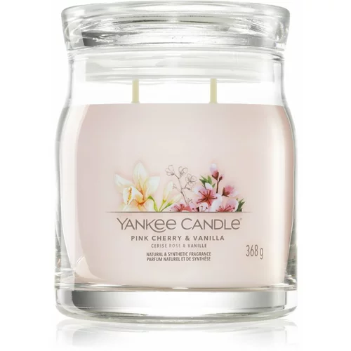 Yankee Candle Pink Cherry & Vanilla dišeča sveča Signature 368 g