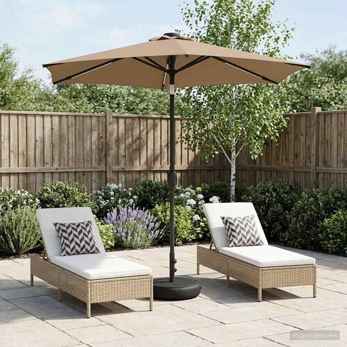  Suncobran za vrt s LED svjetlima i postoljem 230 x 230 cm Slike