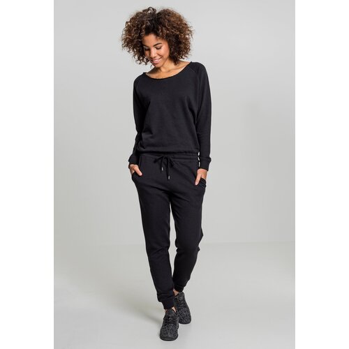 UC Ladies Terry women's long-sleeved jumpsuit in black Cene