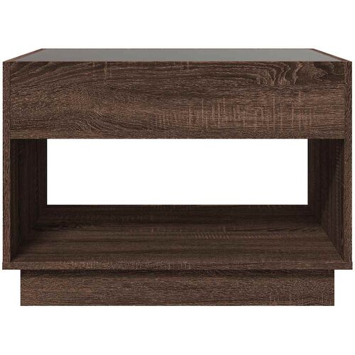  Stolić s beskonačnim LED svjetlima boja hrasta 70x50x50 cm Slike