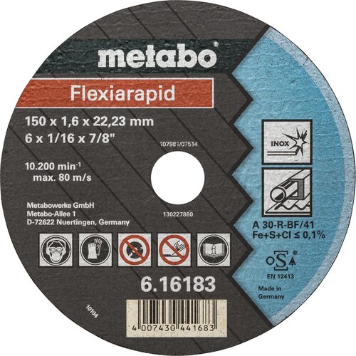Metabo Flexiarapid 150x1,6x22,2 Inox Slike