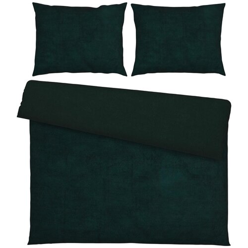 Esposa posteljnina 200/200 cm žamet, pli&scaron;ast material temno zelena Cene
