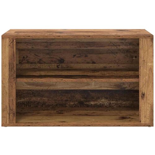 VidaXL polica za cipele staro drvo 75 x 35 x 45 cm konstruirano drvo Slike