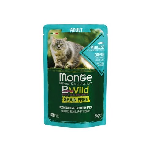 BWild sosić za mačke, bakalar sa račićima i povrćem, 85g Cene