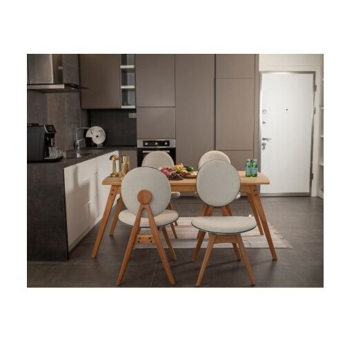 Hanah home Trpezarijski set Touch (4S), Hrast-bež Slike